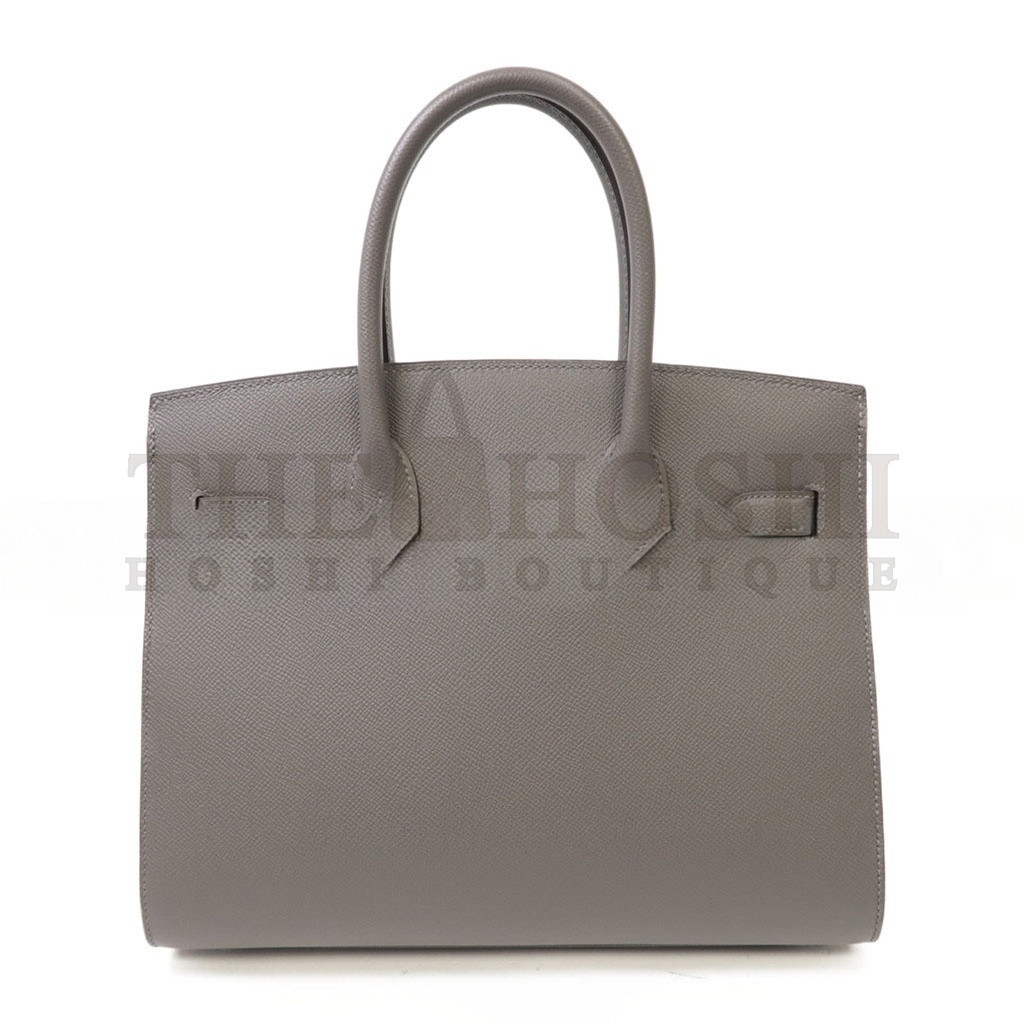 H**me5 BIRKIN 30 EPSOM LEATHER PEWTER GREY SILVER BUCKLE HANDBAG 2160900355773 (30*23*15cm) Master Quality